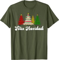 Family Matching Feliz Navidad Spanish Mexican Christmas T-Shirt