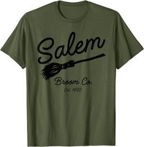 Salem Broom Company T Shirt, Salem Witch Shirt T-Shirt