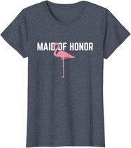 Maid of Honor T-Shirt Flamingo Bachelorette Party Shirts