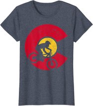Mountain Bike Colorado Flag MTB Biking Mountain Biker Gift T-Shirt