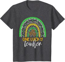 One Lucky Teacher Rainbow Shirt School St Patrick??s Day T-Shirt
