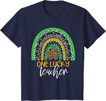 One Lucky Teacher Rainbow Shirt School St Patrick??s Day T-Shirt
