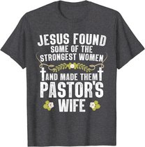 Cool Pastor Wife Art Women Girl Pastor Appreciation Preacher T-Shirt