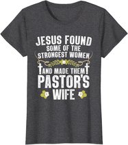 Cool Pastor Wife Art Women Girl Pastor Appreciation Preacher T-Shirt