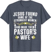 Cool Pastor Wife Art Women Girl Pastor Appreciation Preacher T-Shirt