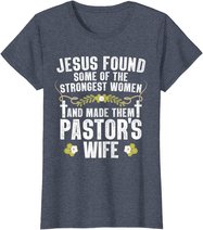 Cool Pastor Wife Art Women Girl Pastor Appreciation Preacher T-Shirt