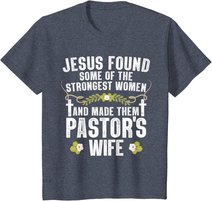 Cool Pastor Wife Art Women Girl Pastor Appreciation Preacher T-Shirt
