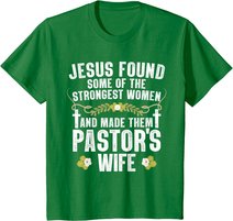 Cool Pastor Wife Art Women Girl Pastor Appreciation Preacher T-Shirt