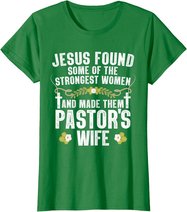 Cool Pastor Wife Art Women Girl Pastor Appreciation Preacher T-Shirt