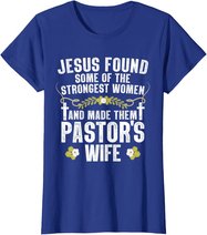 Cool Pastor Wife Art Women Girl Pastor Appreciation Preacher T-Shirt