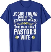Cool Pastor Wife Art Women Girl Pastor Appreciation Preacher T-Shirt