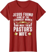 Cool Pastor Wife Art Women Girl Pastor Appreciation Preacher T-Shirt