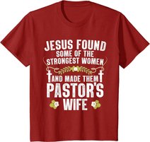 Cool Pastor Wife Art Women Girl Pastor Appreciation Preacher T-Shirt