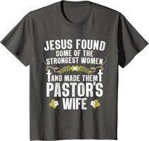 Cool Pastor Wife Art Women Girl Pastor Appreciation Preacher T-Shirt