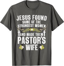 Cool Pastor Wife Art Women Girl Pastor Appreciation Preacher T-Shirt