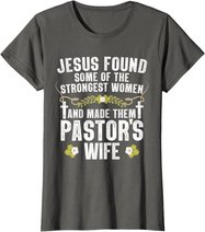 Cool Pastor Wife Art Women Girl Pastor Appreciation Preacher T-Shirt