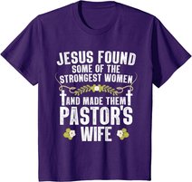 Cool Pastor Wife Art Women Girl Pastor Appreciation Preacher T-Shirt