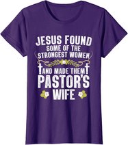 Cool Pastor Wife Art Women Girl Pastor Appreciation Preacher T-Shirt