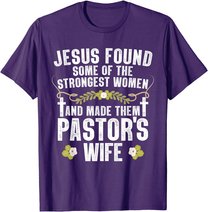 Cool Pastor Wife Art Women Girl Pastor Appreciation Preacher T-Shirt