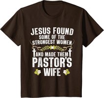 Cool Pastor Wife Art Women Girl Pastor Appreciation Preacher T-Shirt