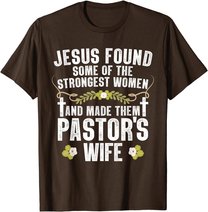 Cool Pastor Wife Art Women Girl Pastor Appreciation Preacher T-Shirt