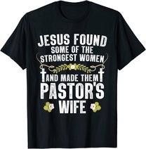 Cool Pastor Wife Art Women Girl Pastor Appreciation Preacher T-Shirt