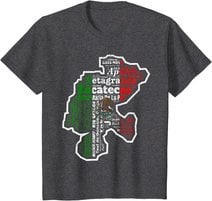 Zacatecas Mexico Mapa Bandera Mexicana State T-Shirt