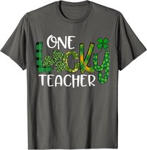 Shamrock One Lucky Teacher St. Patrick's Day School T-Shirt