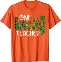 Shamrock One Lucky Teacher St. Patrick's Day School T-Shirt