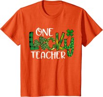 Shamrock One Lucky Teacher St. Patrick's Day School T-Shirt