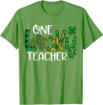 Shamrock One Lucky Teacher St. Patrick's Day School T-Shirt