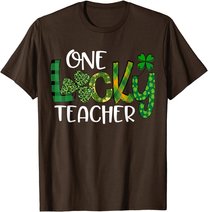 Shamrock One Lucky Teacher St. Patrick's Day School T-Shirt