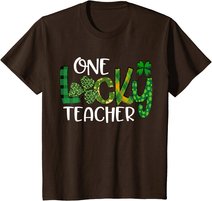 Shamrock One Lucky Teacher St. Patrick's Day School T-Shirt