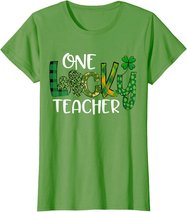 Shamrock One Lucky Teacher St. Patrick's Day School T-Shirt
