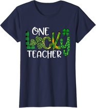 Shamrock One Lucky Teacher St. Patrick's Day School T-Shirt