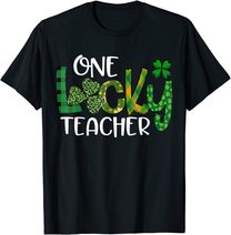 Shamrock One Lucky Teacher St. Patrick's Day School T-Shirt