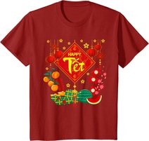Tet Vietnamese Lunar New Year Calendar 2022 Happy New Year T-Shirt