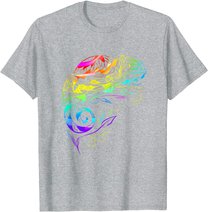 Chameleon Mandala Lizard Reptile Fossil Terrarium T-Shirt