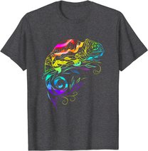 Chameleon Mandala Lizard Reptile Fossil Terrarium T-Shirt