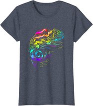 Chameleon Mandala Lizard Reptile Fossil Terrarium T-Shirt