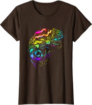 Chameleon Mandala Lizard Reptile Fossil Terrarium T-Shirt