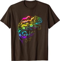 Chameleon Mandala Lizard Reptile Fossil Terrarium T-Shirt
