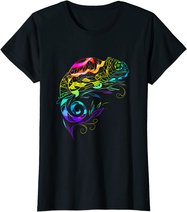Chameleon Mandala Lizard Reptile Fossil Terrarium T-Shirt