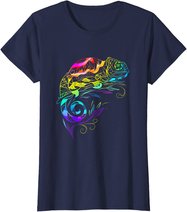 Chameleon Mandala Lizard Reptile Fossil Terrarium T-Shirt
