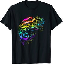 Chameleon Mandala Lizard Reptile Fossil Terrarium T-Shirt