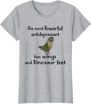 Green Cheek Conure Apparel, Most Antidepressant Parrot Bird T-Shirt