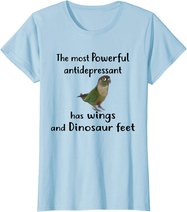 Green Cheek Conure Apparel, Most Antidepressant Parrot Bird T-Shirt