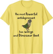 Green Cheek Conure Apparel, Most Antidepressant Parrot Bird T-Shirt
