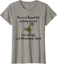 Green Cheek Conure Apparel, Most Antidepressant Parrot Bird T-Shirt