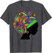 Beautiful Black Woman African American Black History T-Shirt